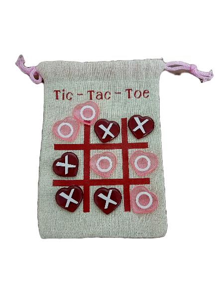 Valentines Day Tic Tac Toe Bags / Valentines Day / Personalized Name / Candy Bags / Travel Game / Portable / Classroom Gift
