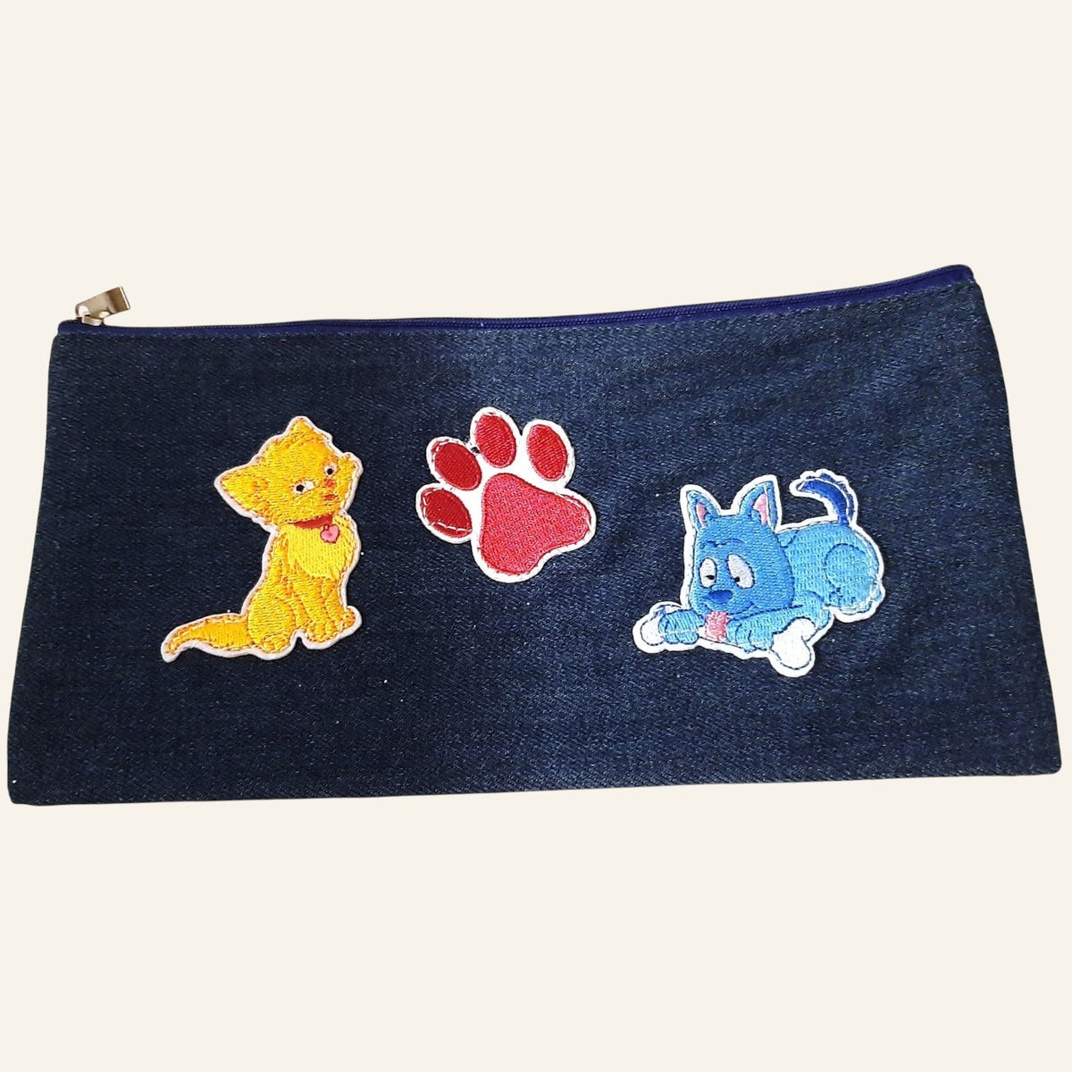 Personalized Denim Pouch
