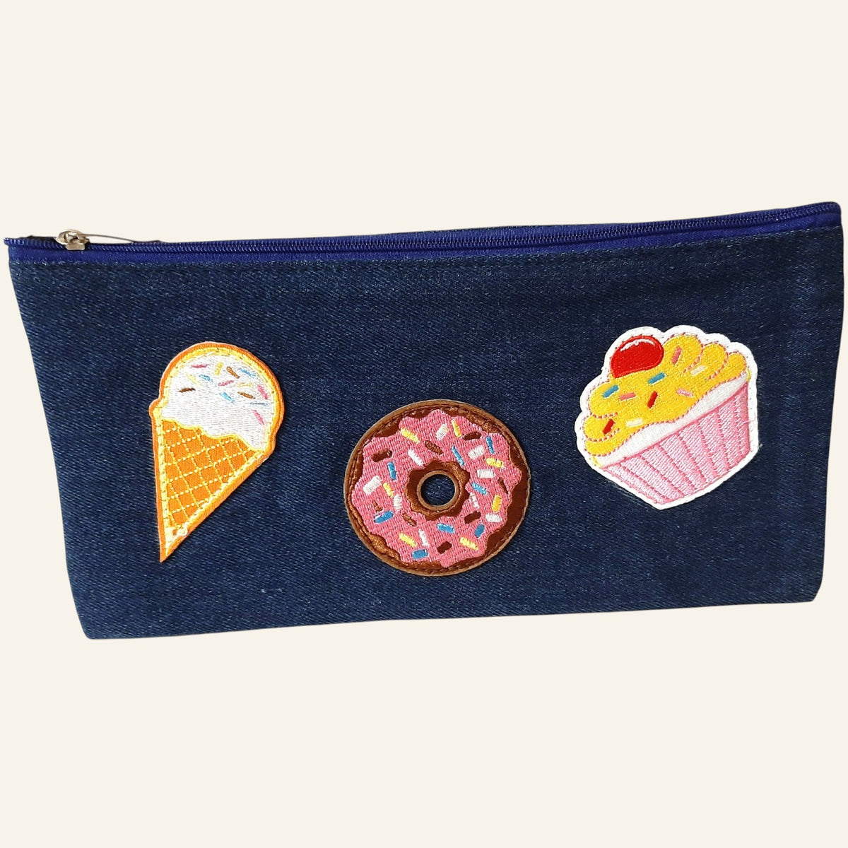 Personalized Denim Pouch