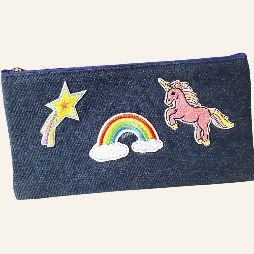 Personalized Denim Pouch