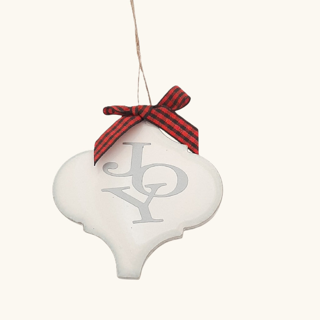 Handmade Ceramic Tile Christmas Ornament