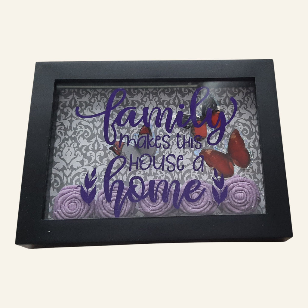 Handcrafted Family Makes this House a Home Shadow Box