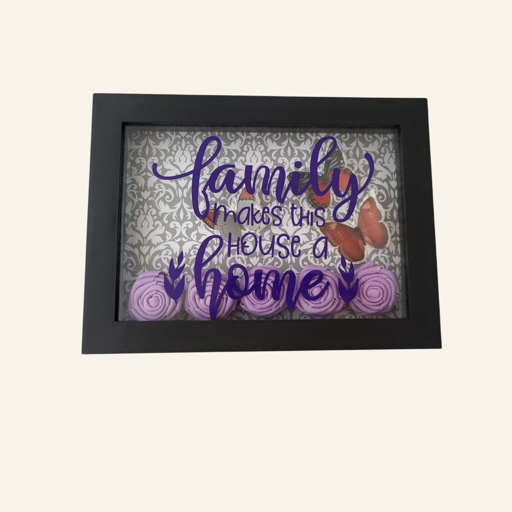 Handcrafted Family Makes this House a Home Shadow Box