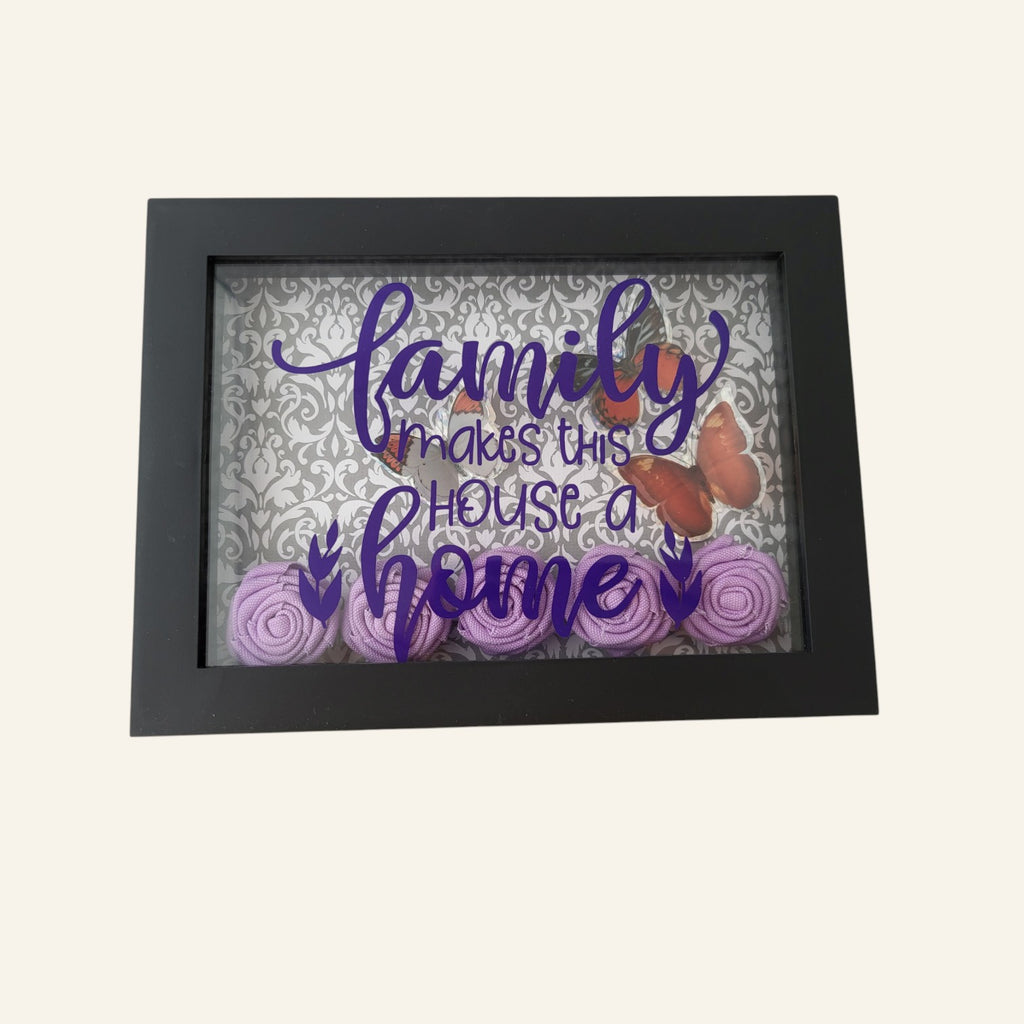 Handcrafted Family Makes this House a Home Shadow Box