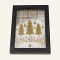 Handcrafted Walking in a Winter Wonderland Shadow Box