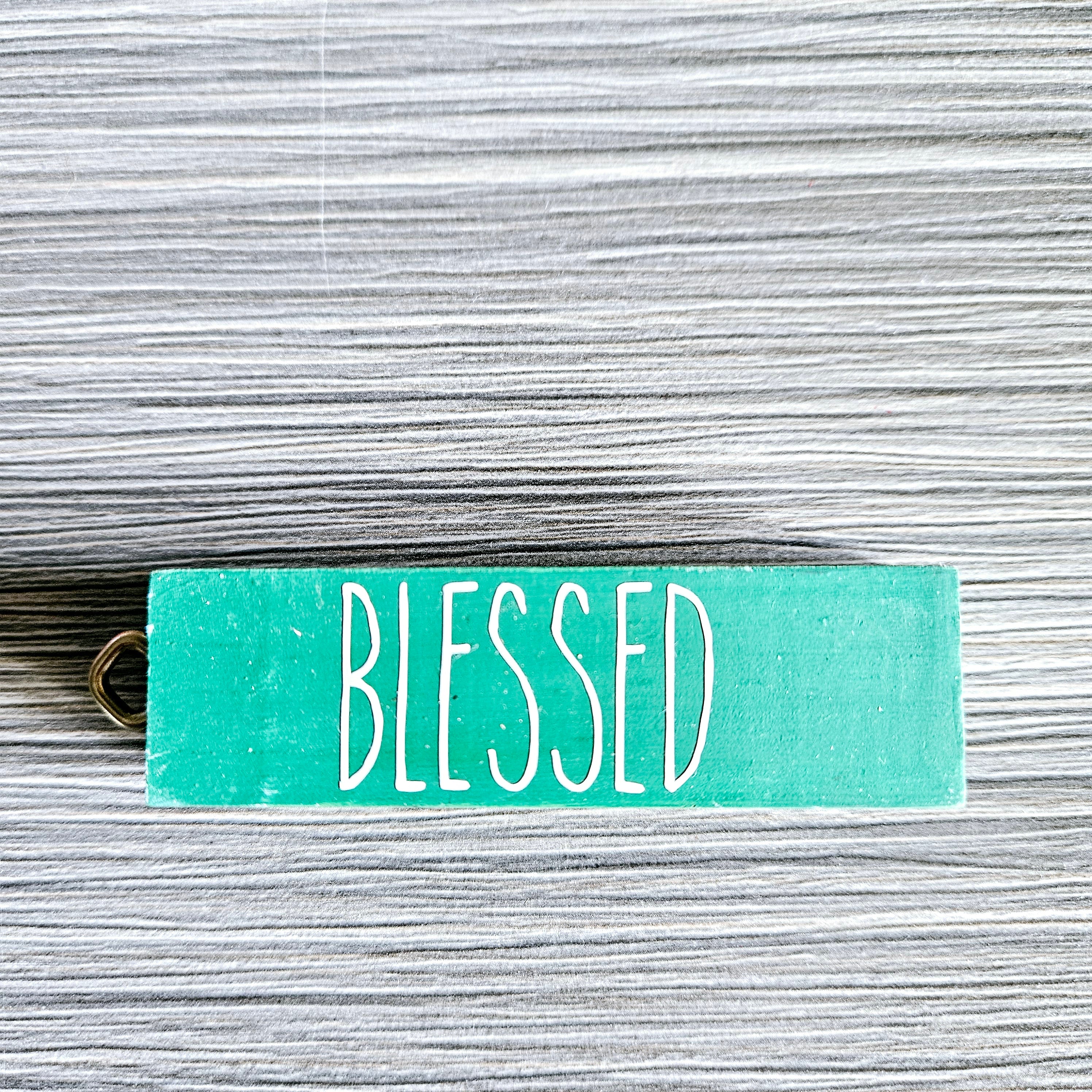 Rustic Green Solid Wood Ornament