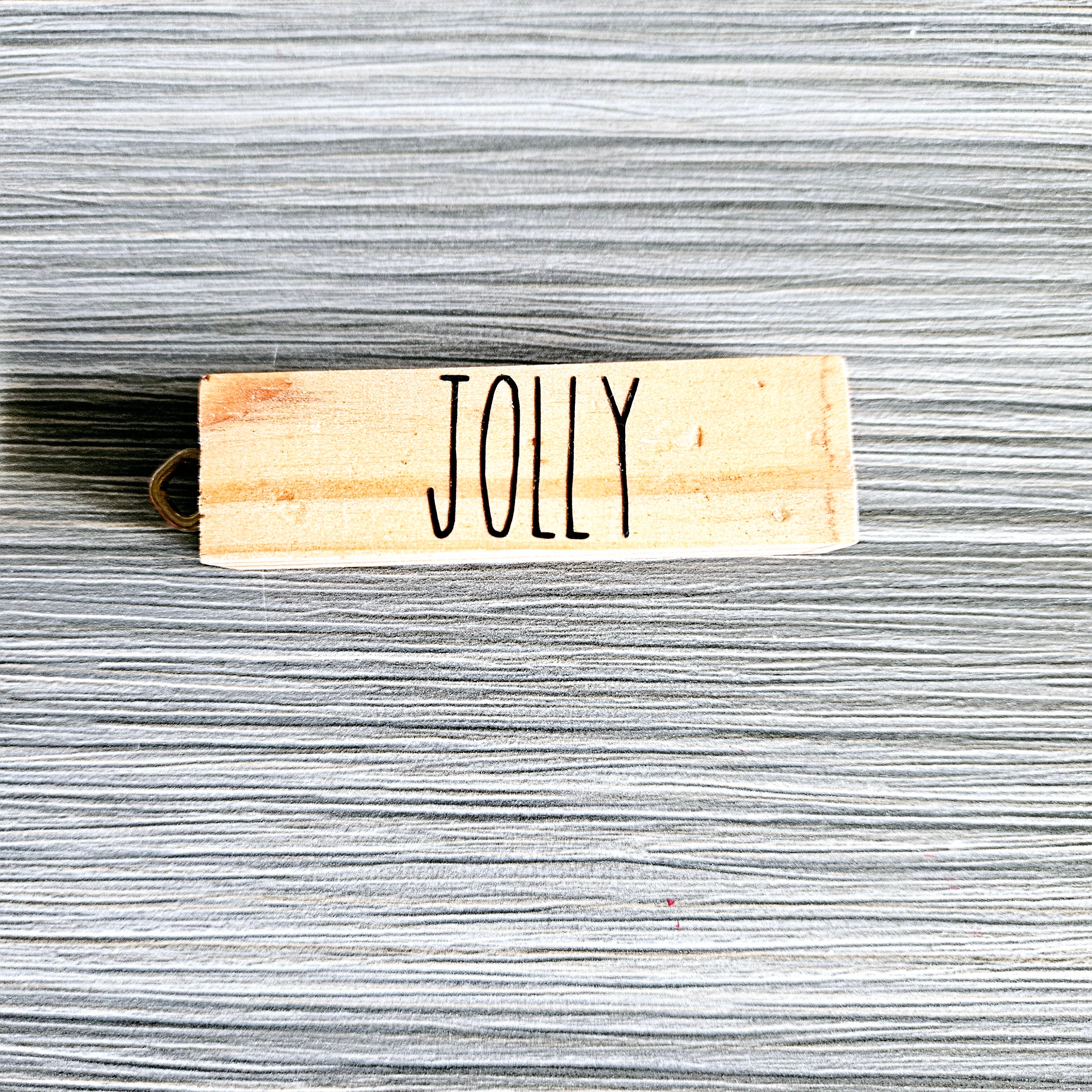 Rustic Natural Solid Wood Ornament