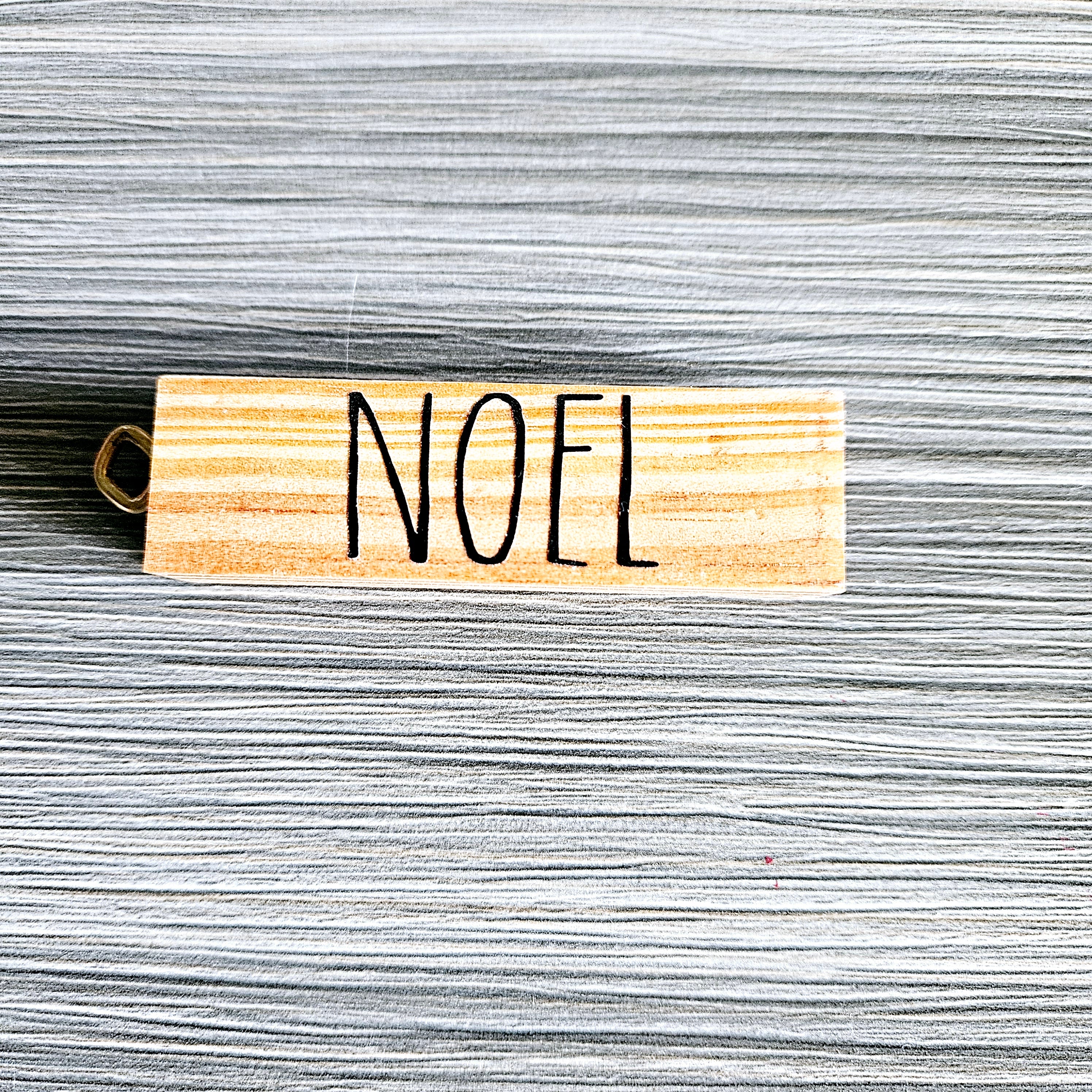 Rustic Natural Solid Wood Ornament