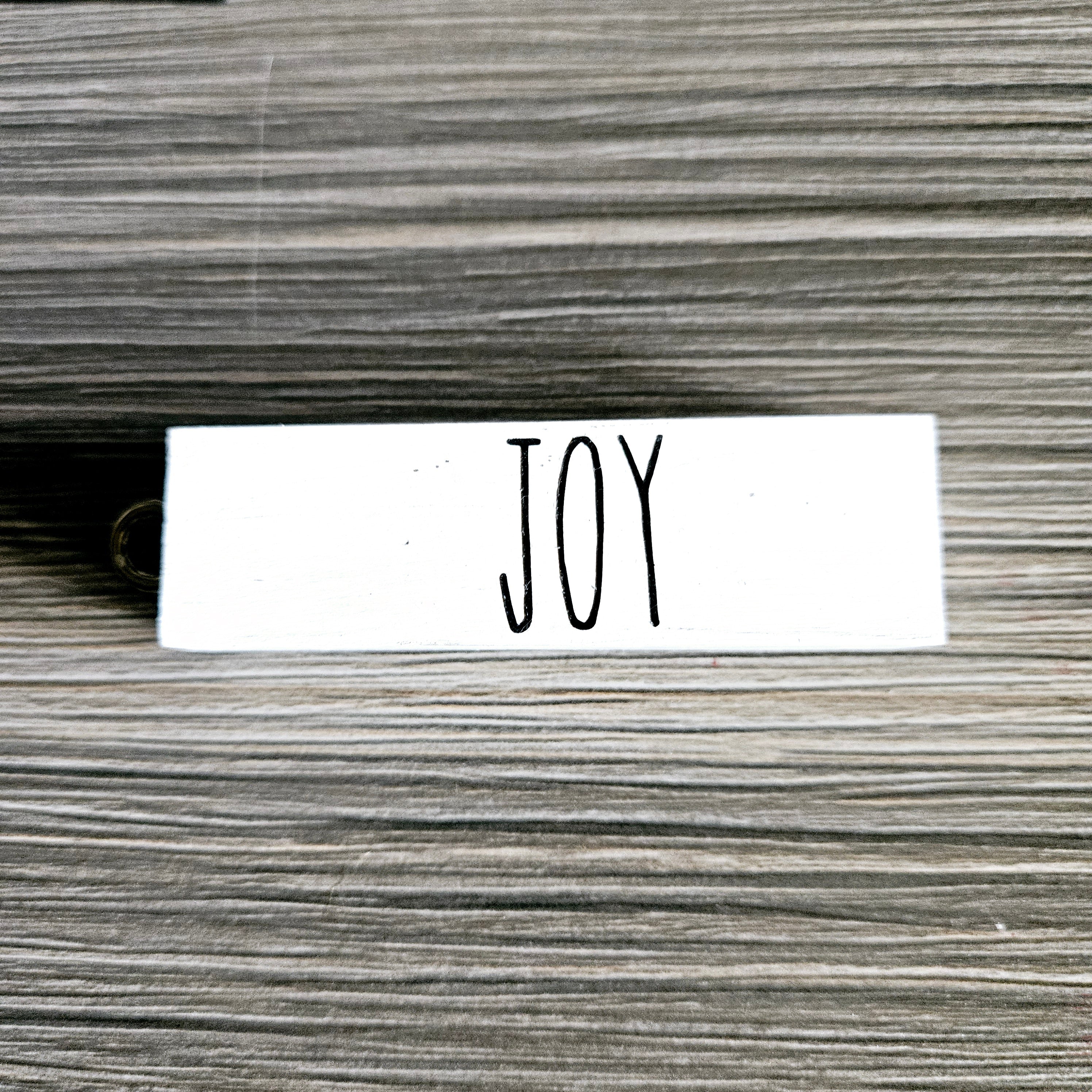 Rustic White Solid Wood Ornament