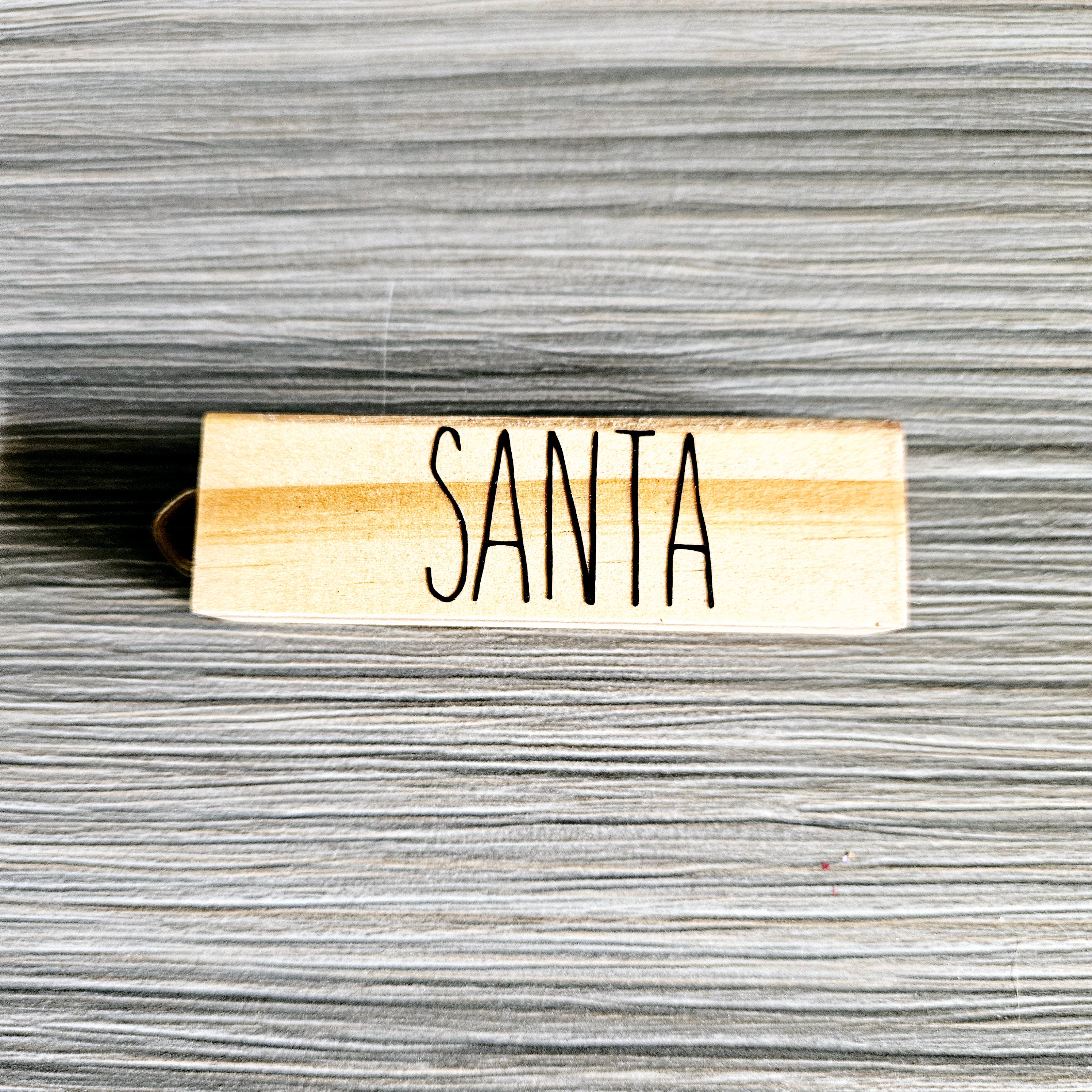 Rustic Natural Solid Wood Ornament