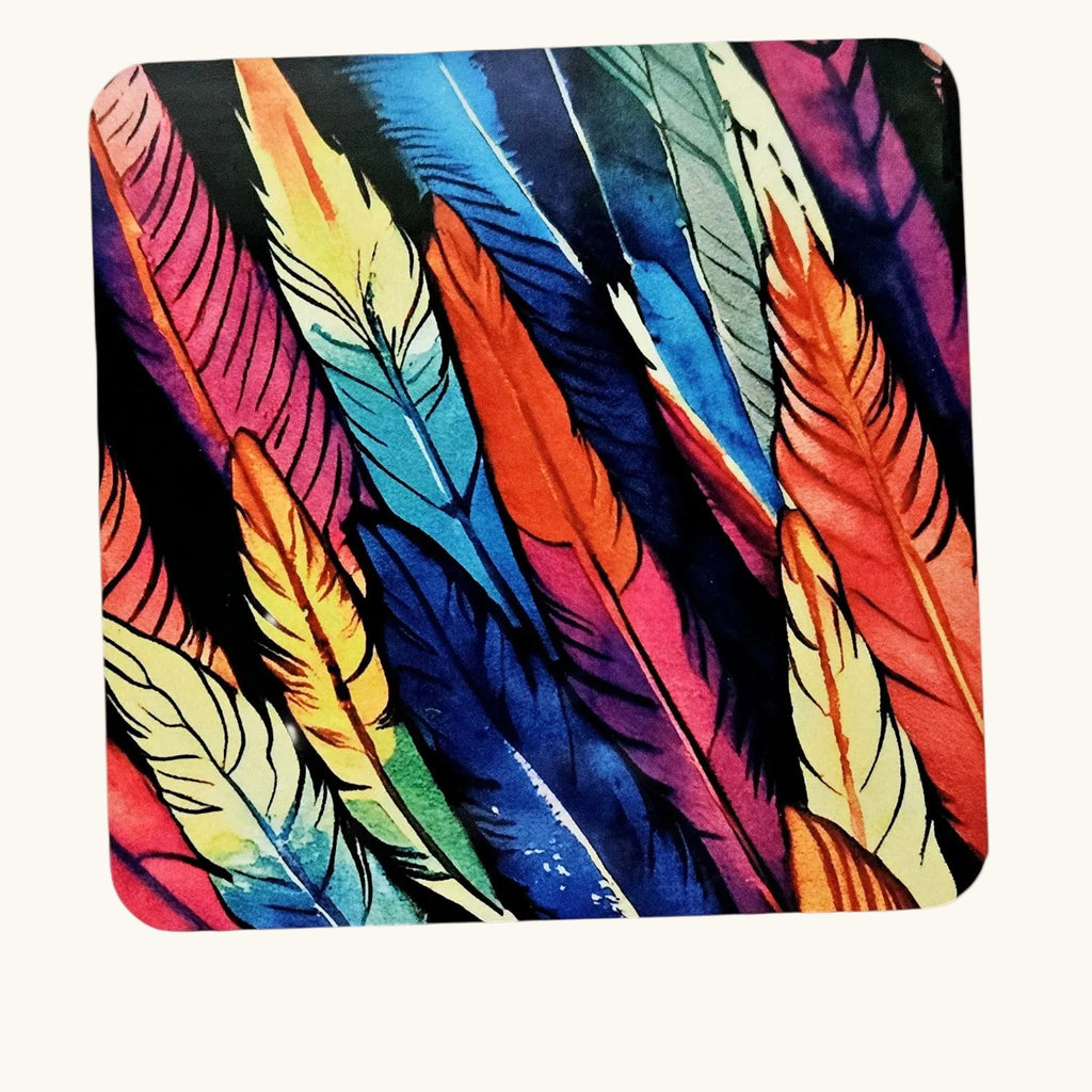 Set of 2 Colorful Coasters