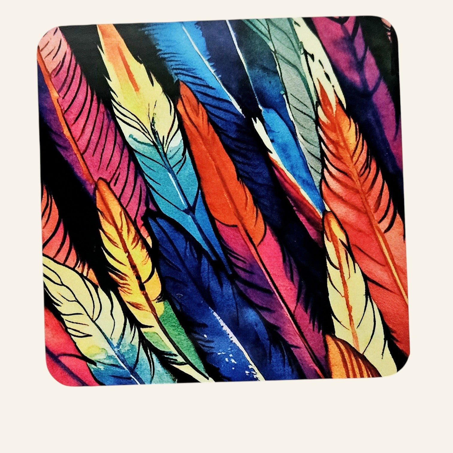 Set of 2 Colorful Coasters