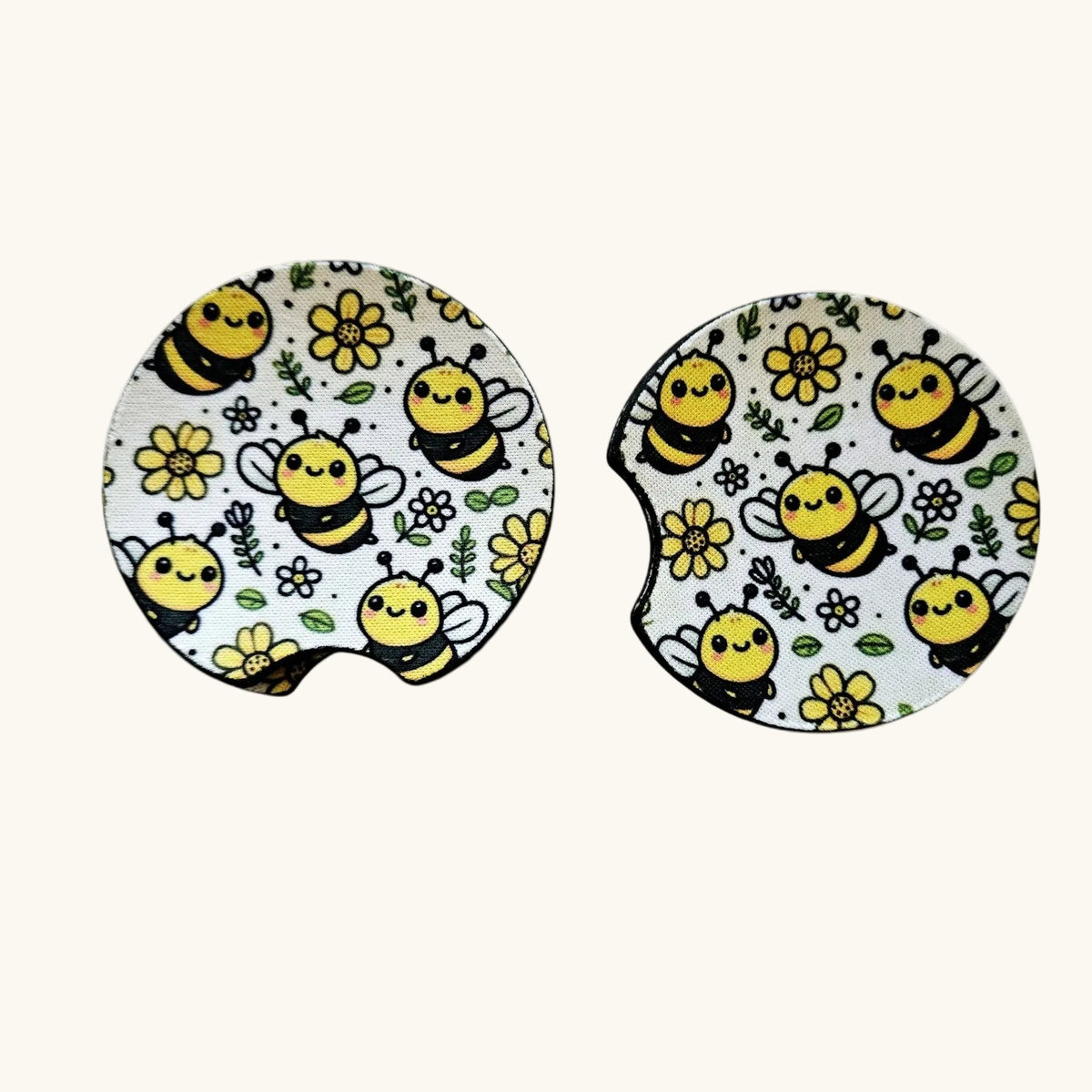Car Coasters, Cute Car Coasters, Set of 2 Car Coasters