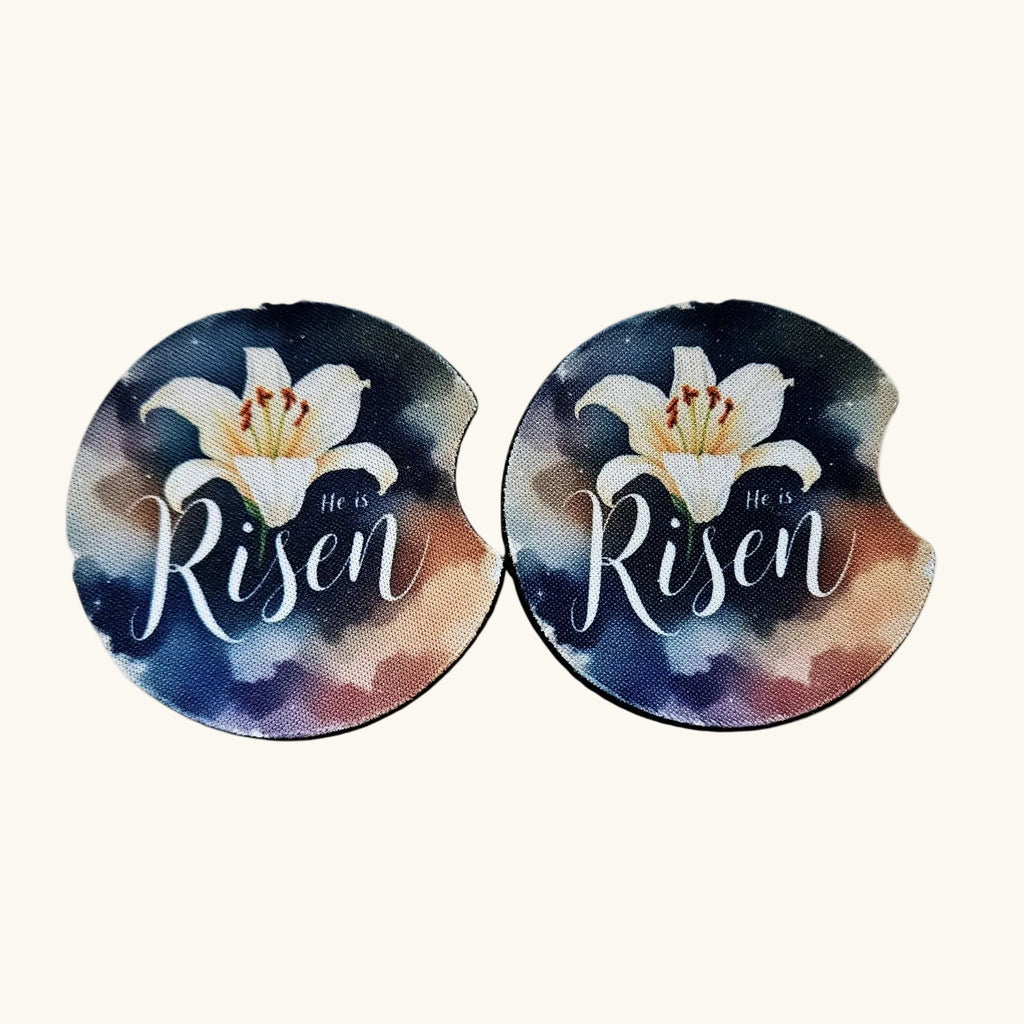 Car Coasters, Cute Car Coasters, Set of 2 Car Coasters