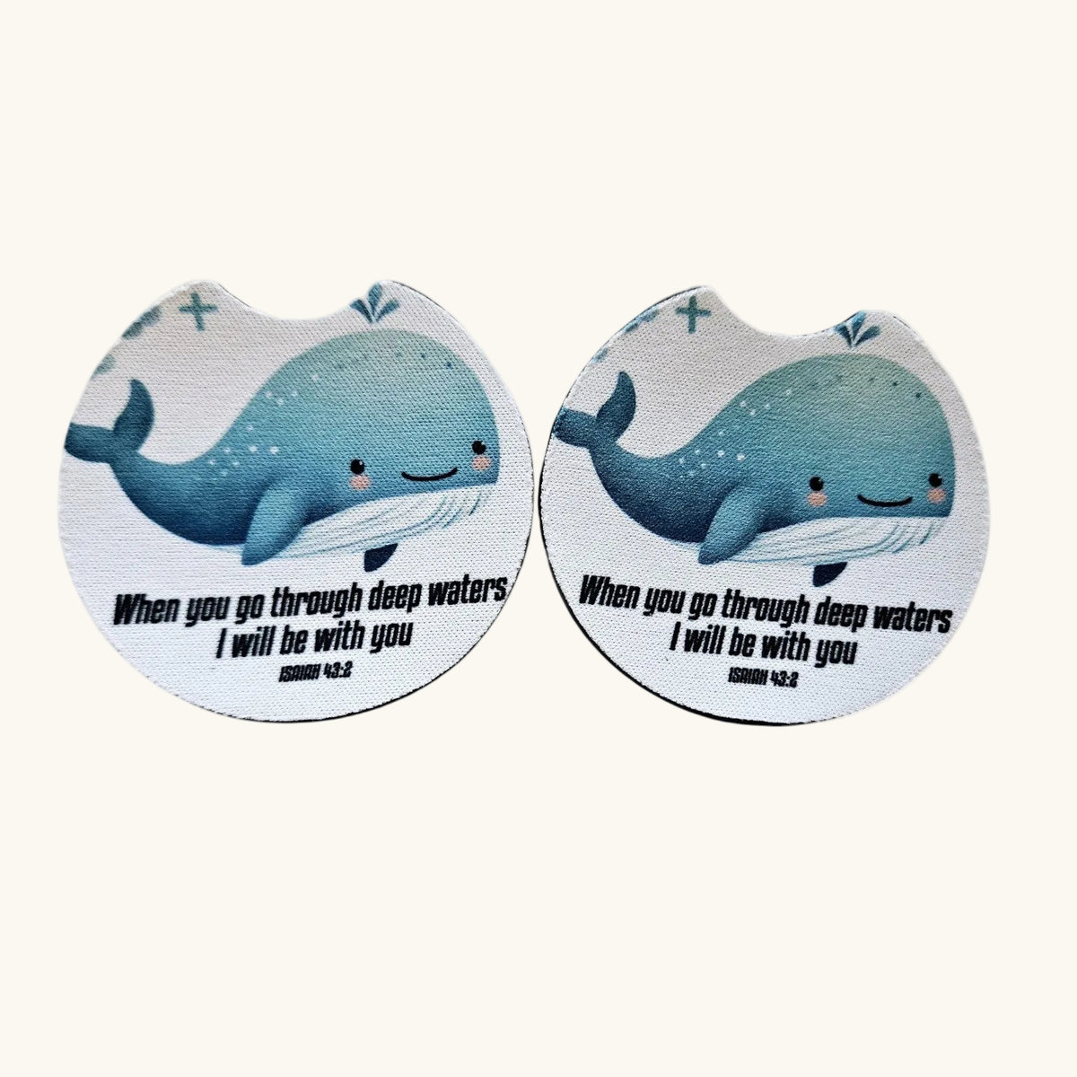 Car Coasters, Cute Car Coasters, Set of 2 Car Coasters