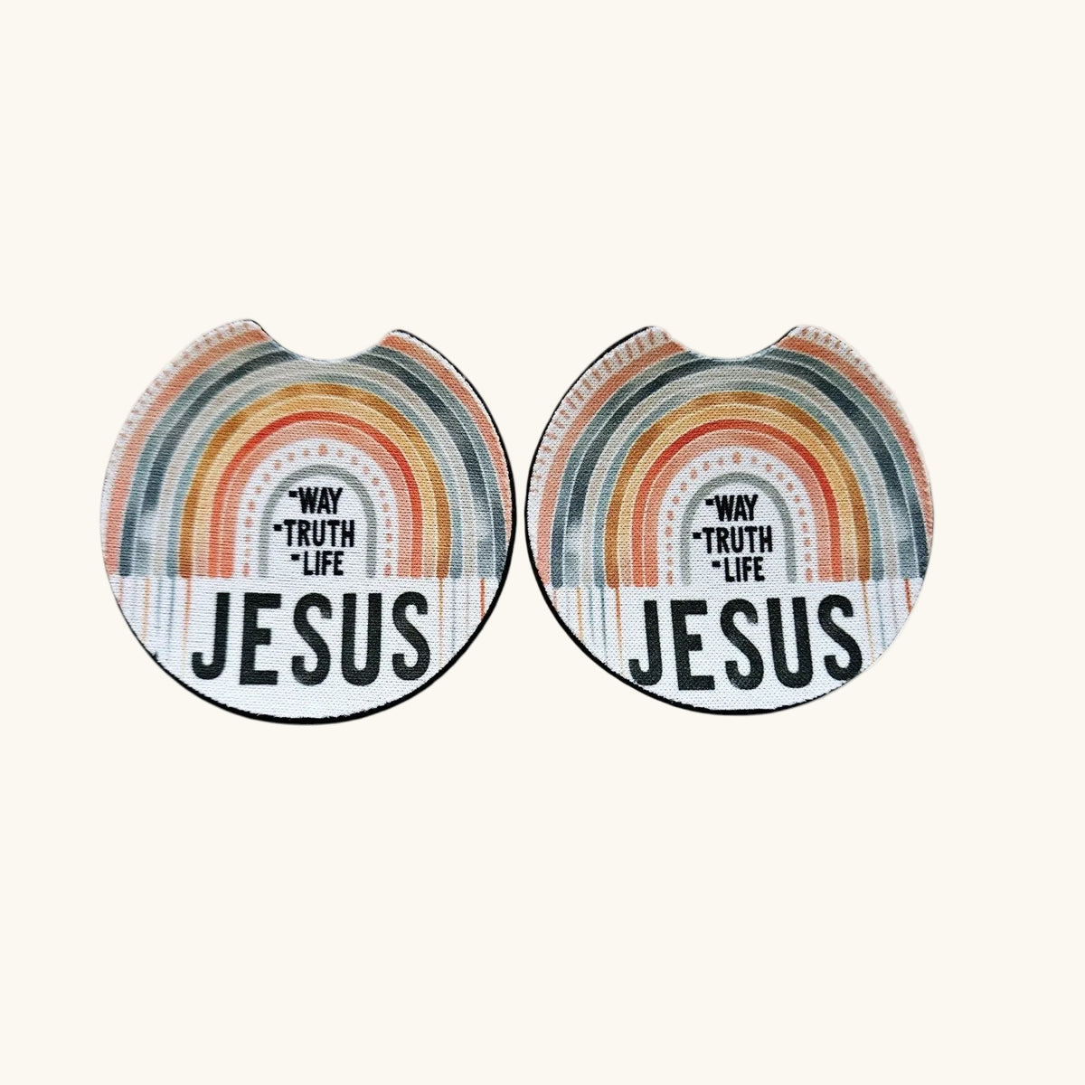 Car Coasters, Cute Car Coasters, Set of 2 Car Coasters