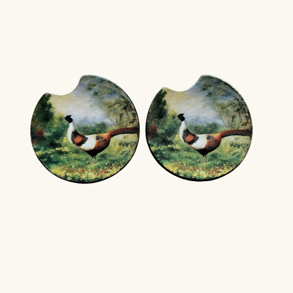 Car Coasters, Cute Car Coasters, Set of 2 Car Coasters