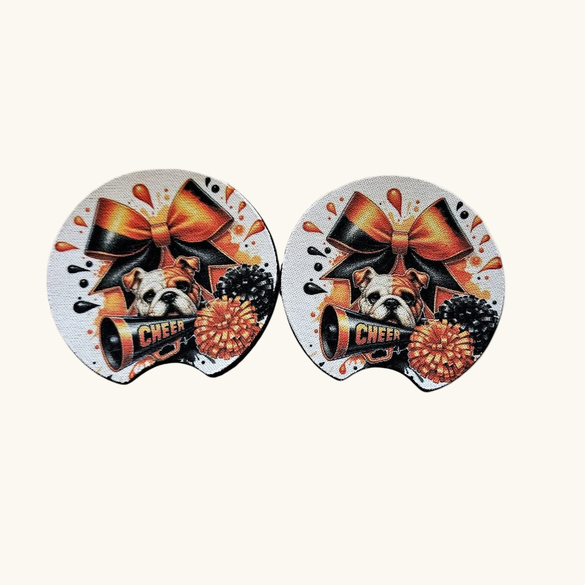 Car Coasters, Cute Car Coasters, Set of 2 Car Coasters