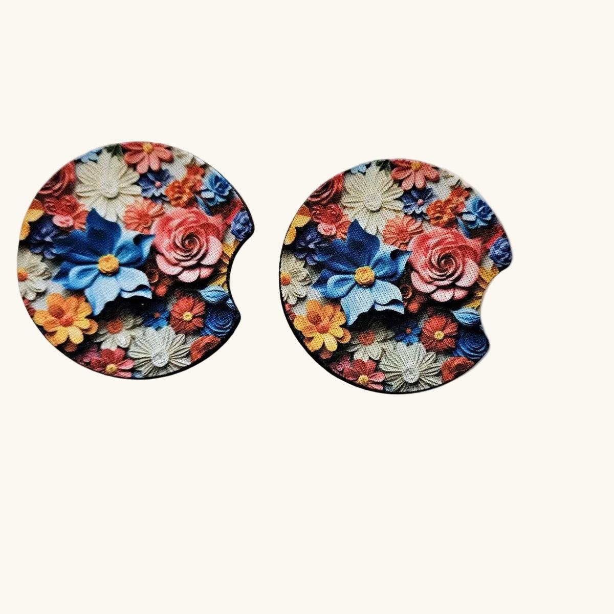 Car Coasters, Cute Car Coasters, Set of 2 Car Coasters