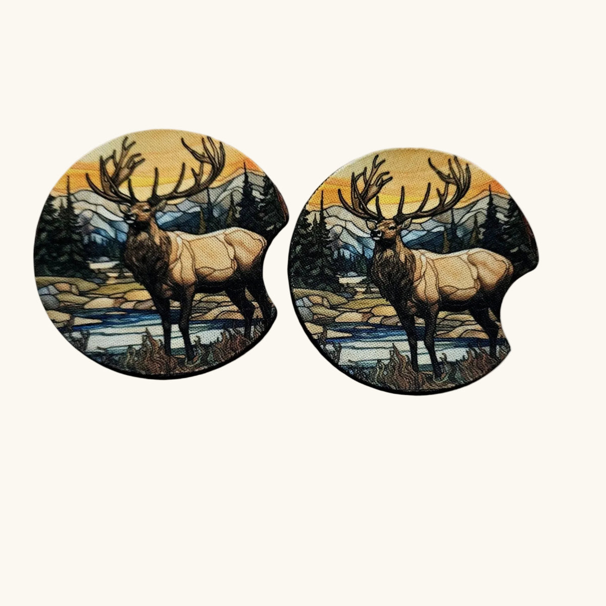 Car Coasters, Cute Car Coasters, Set of 2 Car Coasters