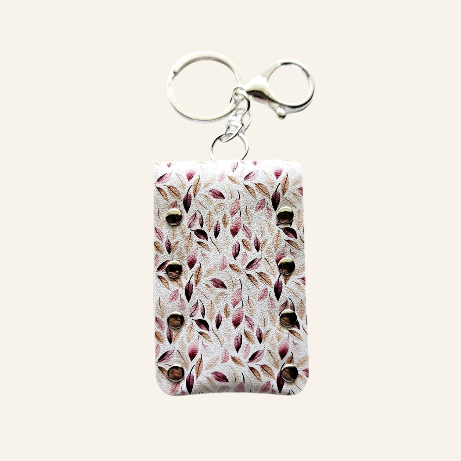 Faux Leather Lip Balm Keychain - Chapstick Holder