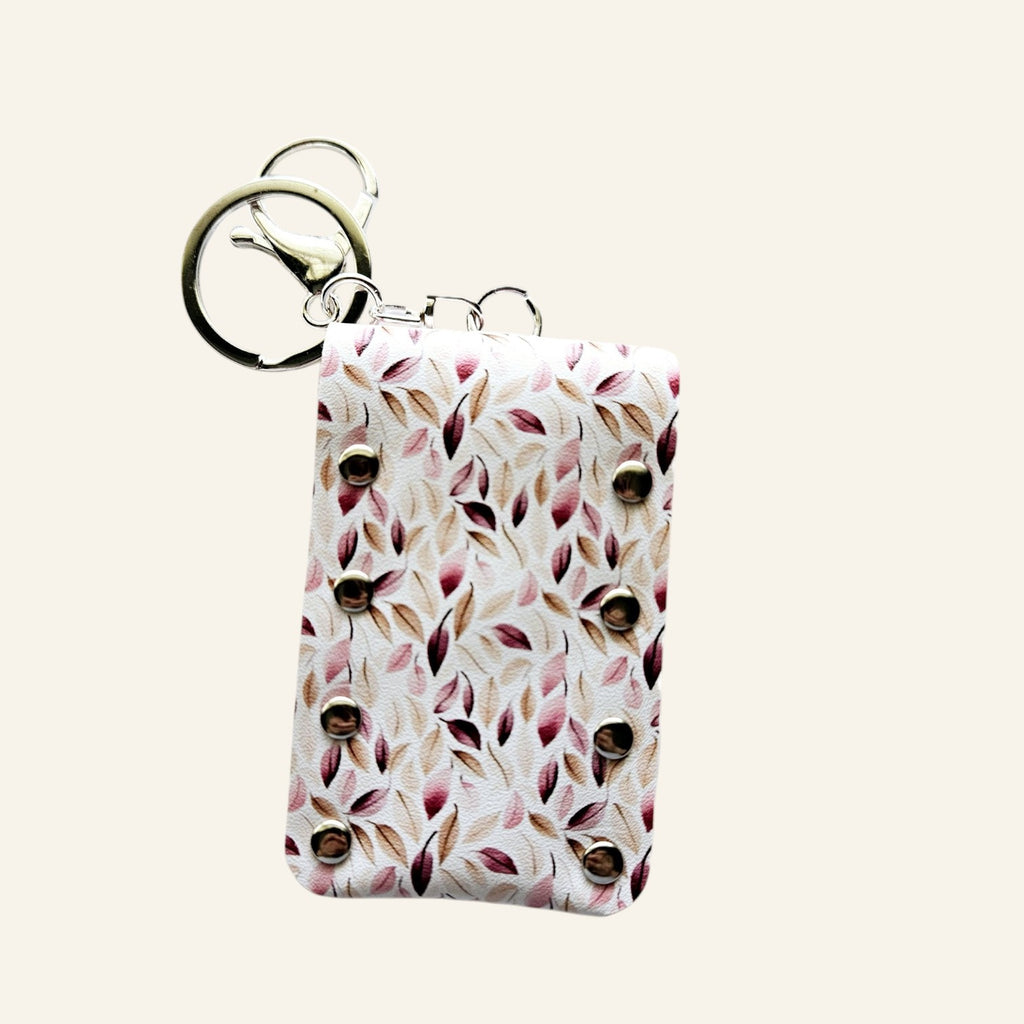 Faux Leather Lip Balm Keychain - Chapstick Holder