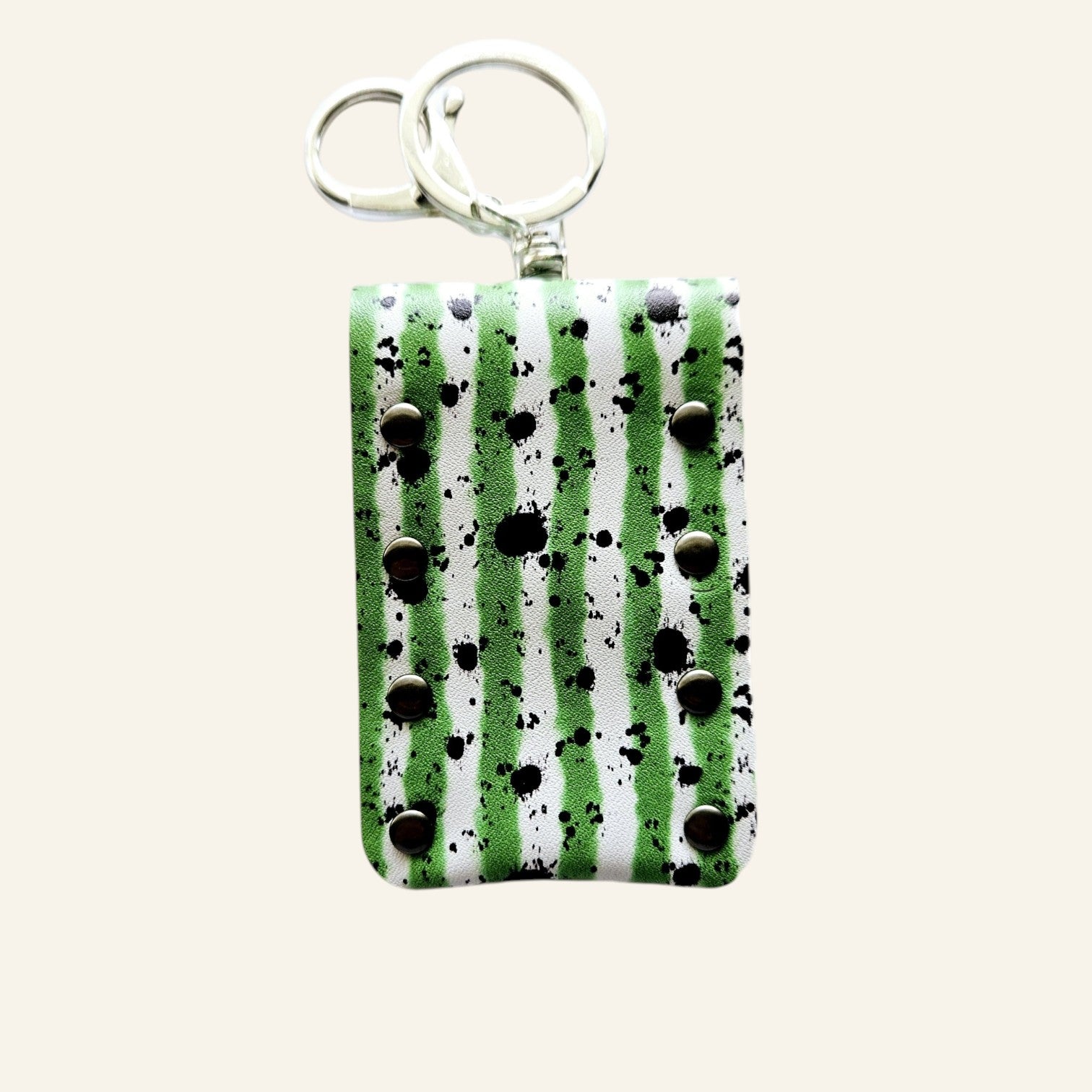 Faux Leather Lip Balm Keychain - Chapstick Holder