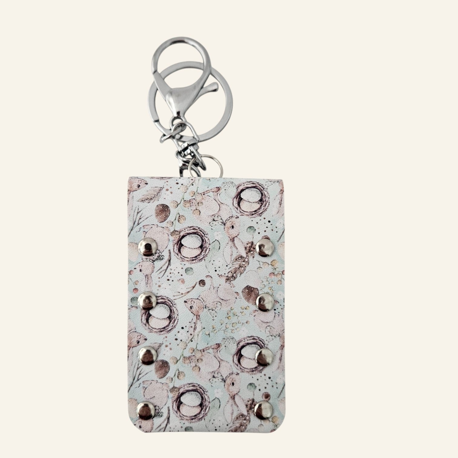 Faux Leather Lip Balm Keychain - Chapstick Holder