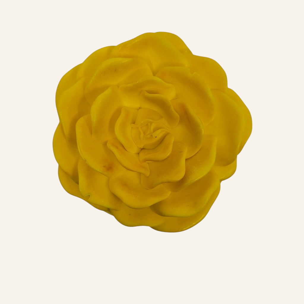 Sculpted Rose Candle Trinket Eco Resin Jar