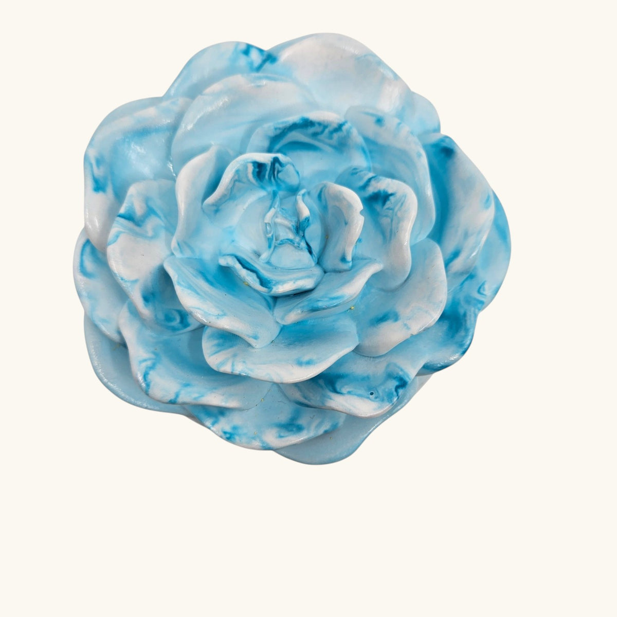 Sculpted Rose Candle Trinket Eco Resin Jar
