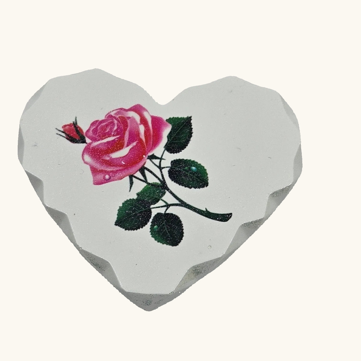Heart Eco Resin Fridge Magnet Handmade Cottagecore Decor