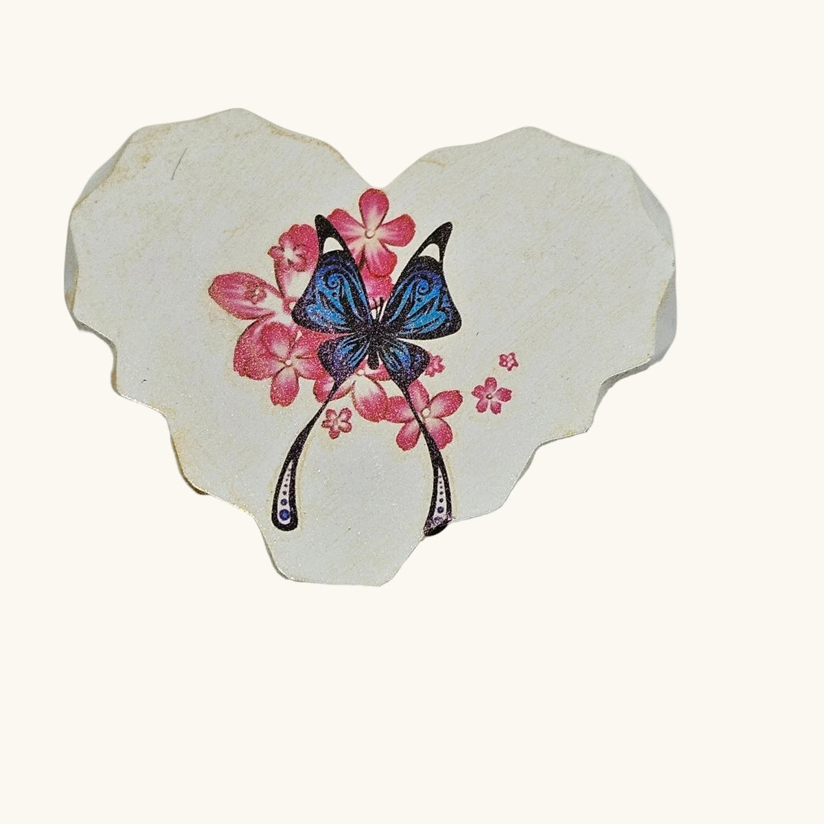 Heart Eco Resin Fridge Magnet Handmade Cottagecore Decor