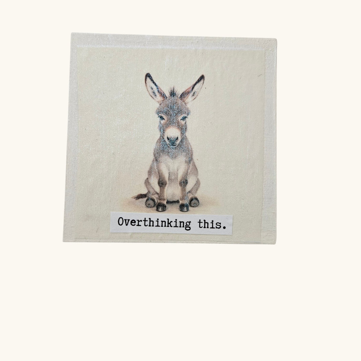 Donkey Inspirational Desk Shelf Sitter