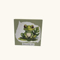 Frog Art Block Desk / Shelf Sitter