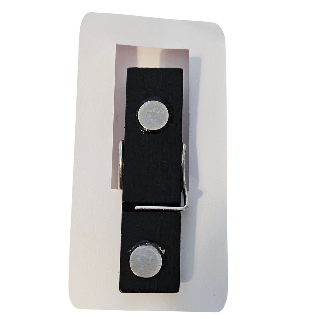 Wholesale Lot Black Clothespin Flower Magnets