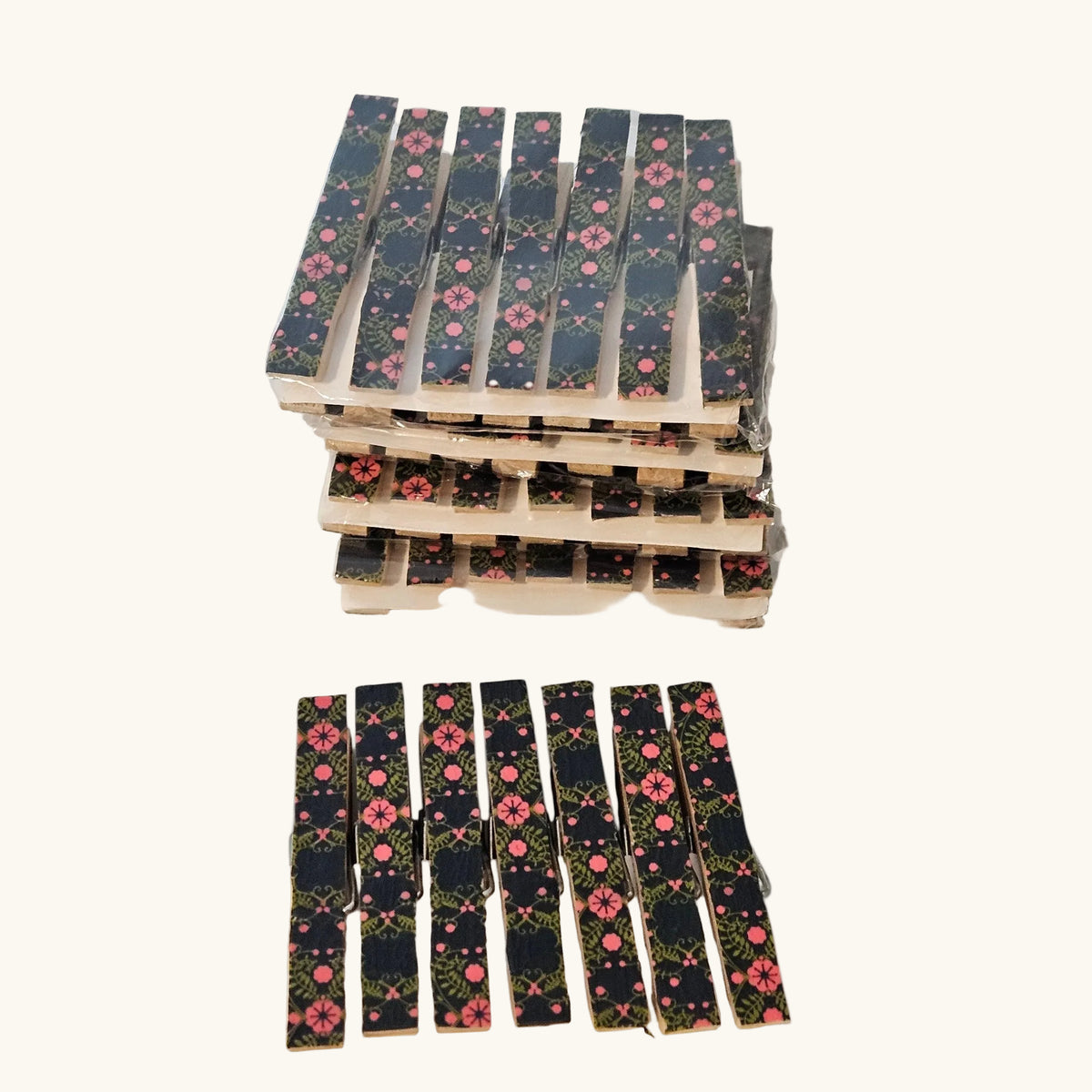 Upcycled Clothespin Refrigerator Magnets –Wholesale 5 - Sets of 4 - Handmade Mag