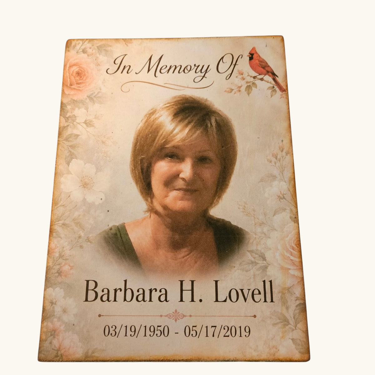Memorial Photo Plaque