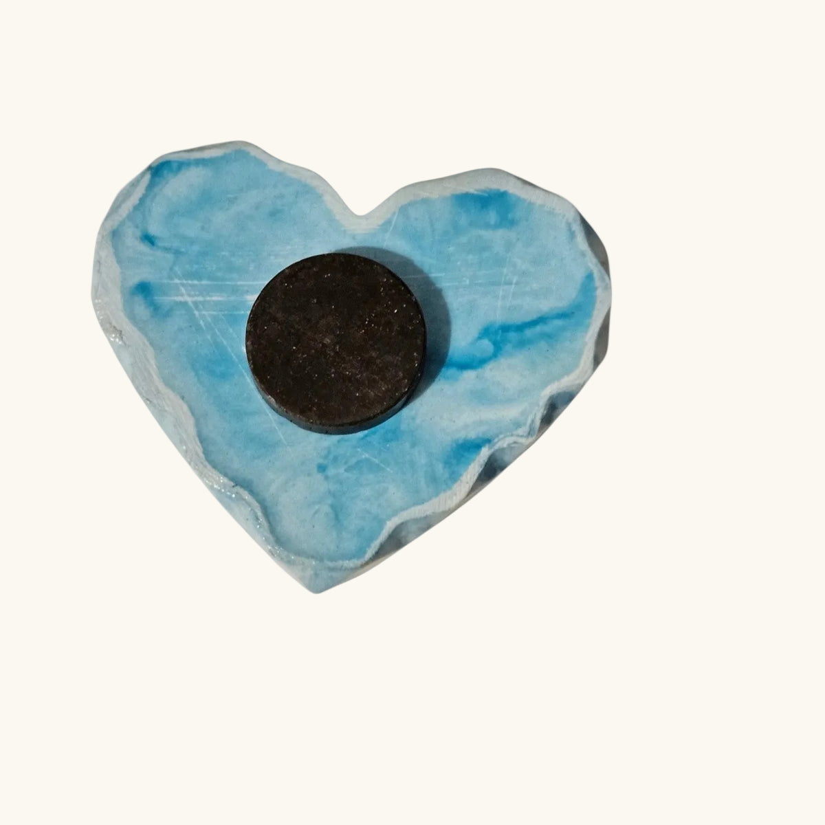 Heart Eco Resin Fridge Magnet Handmade Cottagecore Decor
