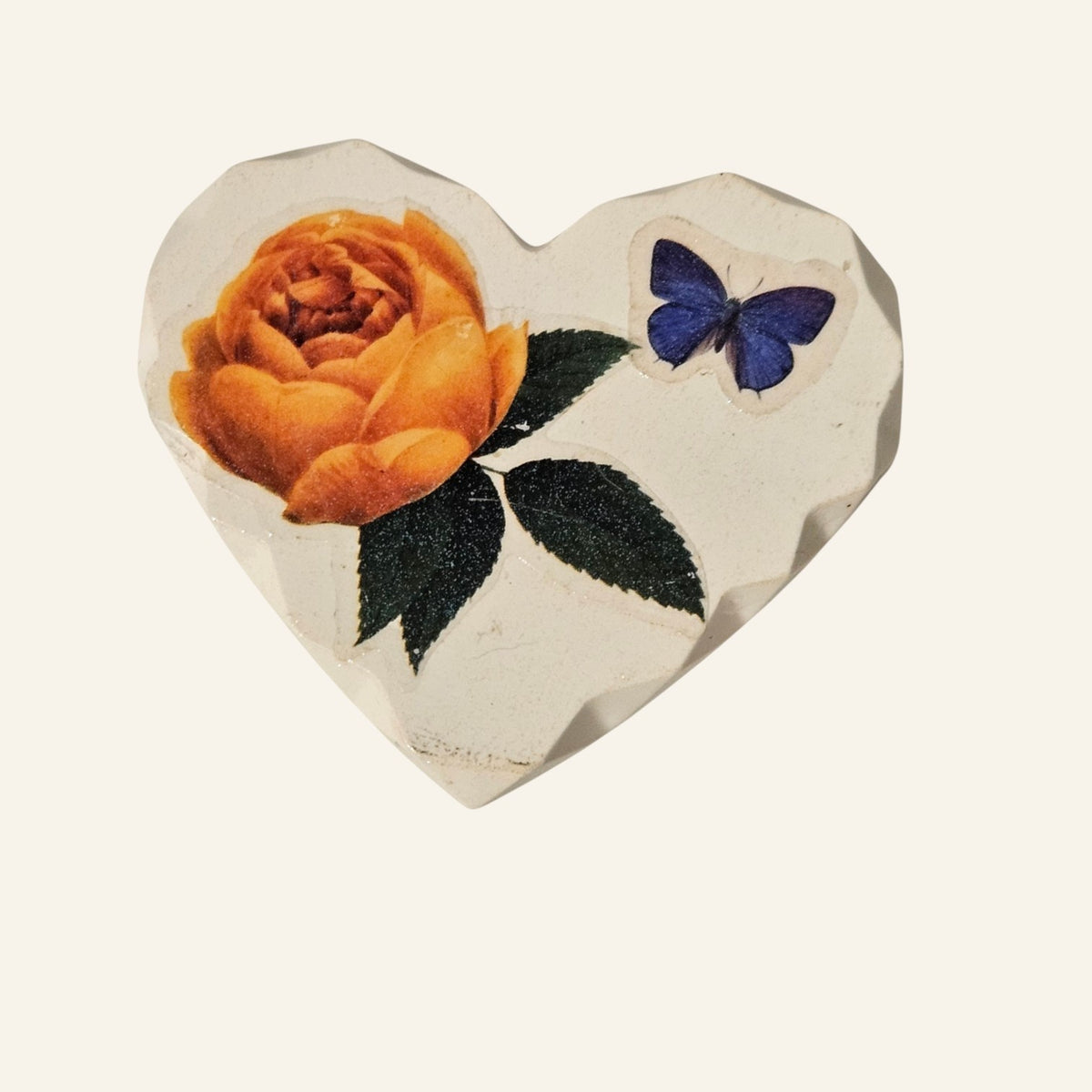 Heart Eco Resin Fridge Magnet Handmade Cottagecore Decor