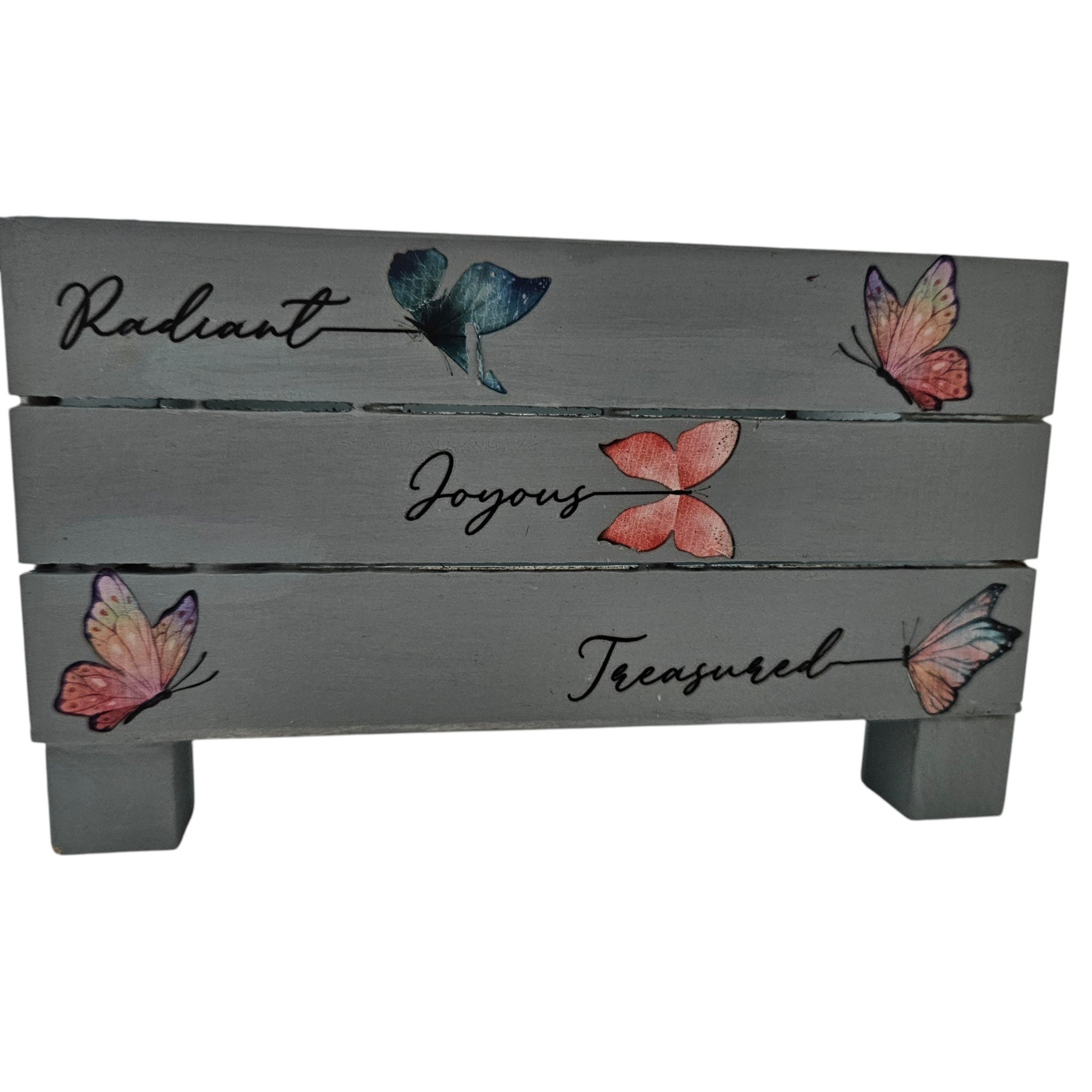 Hand-Painted “His Grace Is Enough” Wood Box