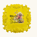 Handmade Eco Resin Inspirational Dandelion Tray – “When Life Gives You More Than You Can Stand, Kneel”