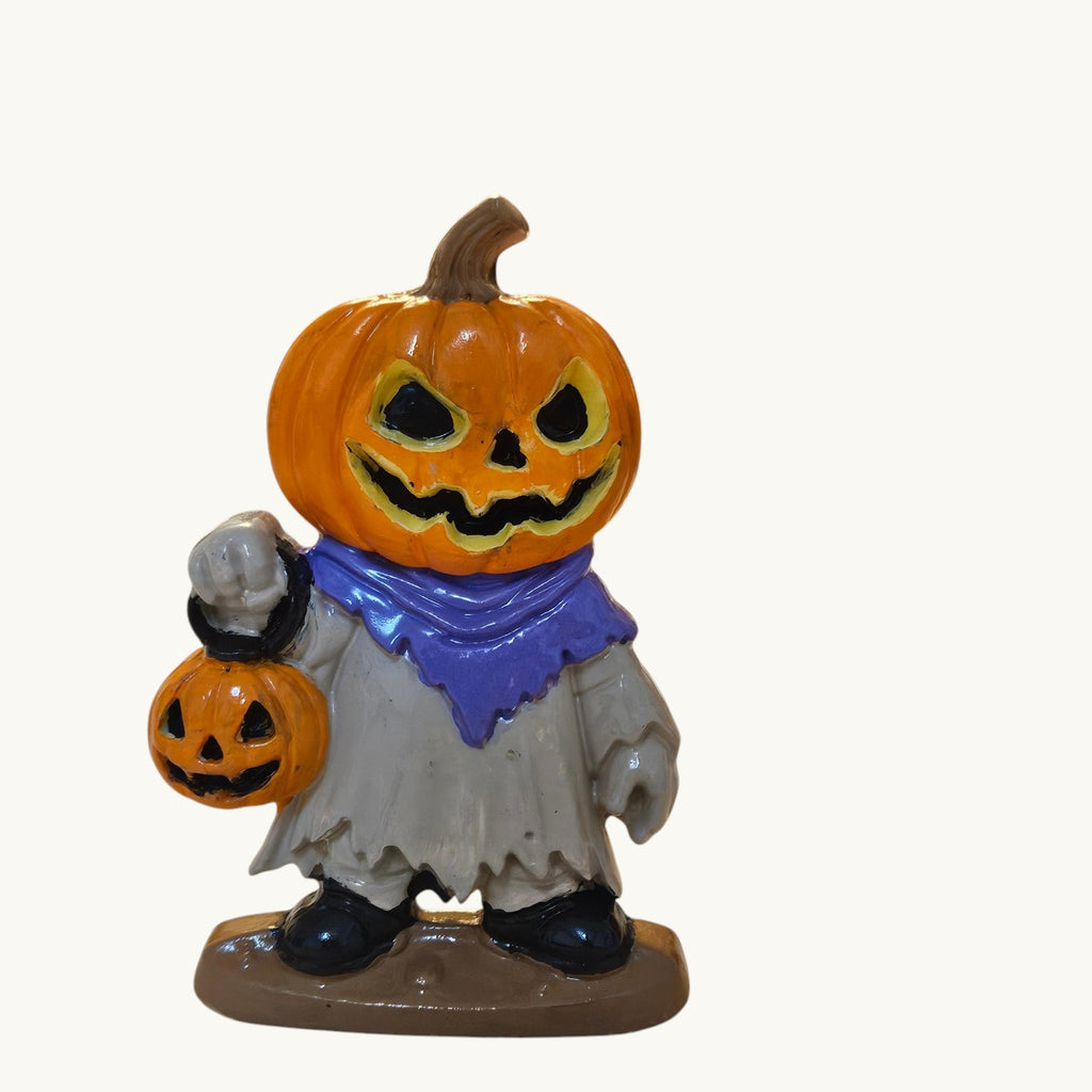 Paint Your Own Pumpkin Head Ceramic Figurine