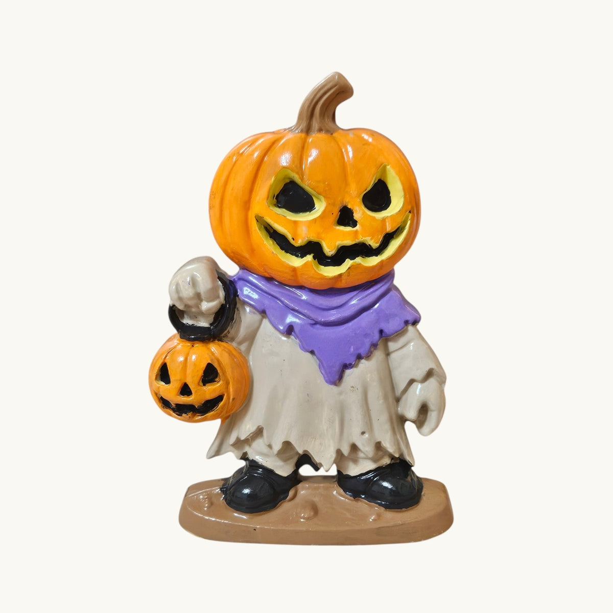Paint Your Own Pumpkin Head Ceramic Figurine