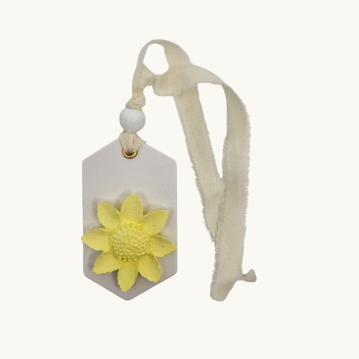 Handmade Hexagon Floral Aroma Stone – Includes Fragrance