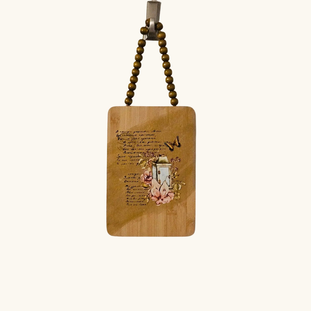 Rustic Floral Lantern Hanging Decor