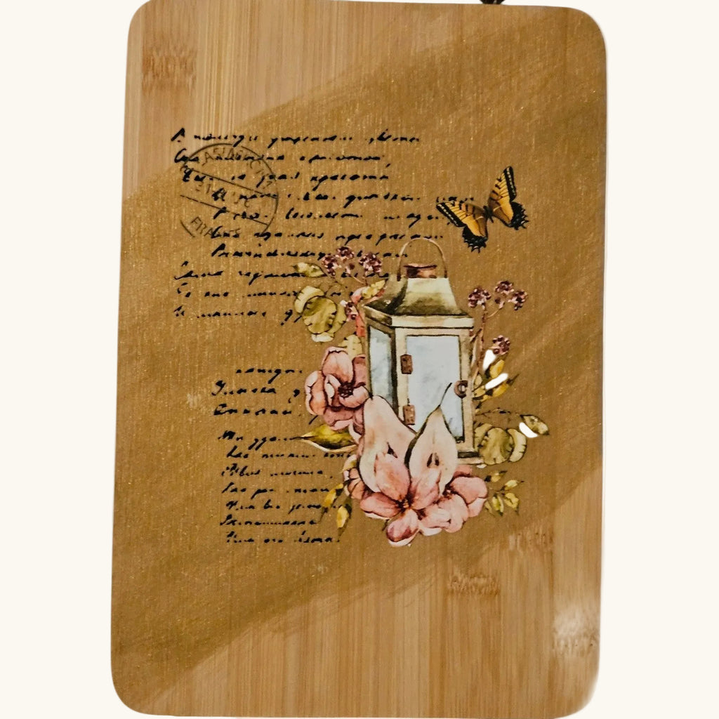 Rustic Floral Lantern Hanging Decor