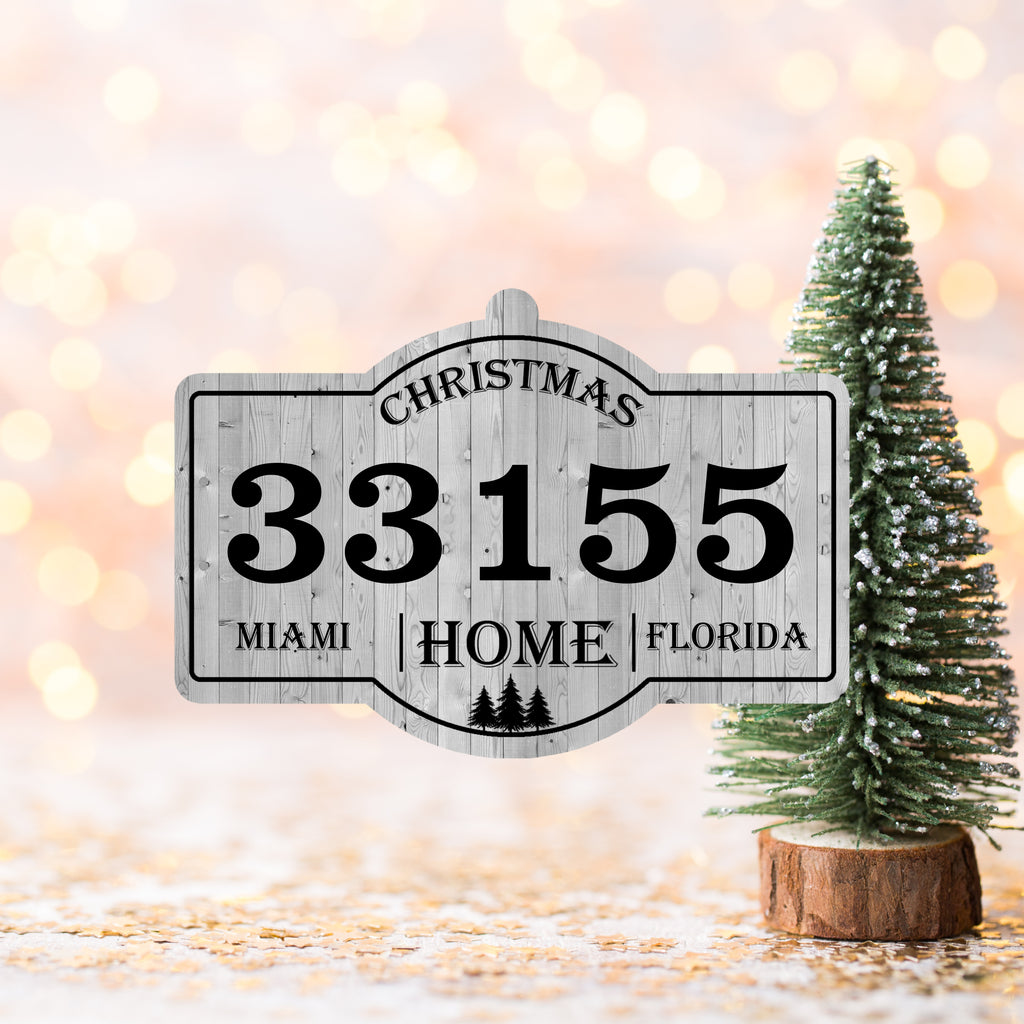 Zip Code Ornament | Realtor Gift for New Homeowner|Family 2026 Ornament