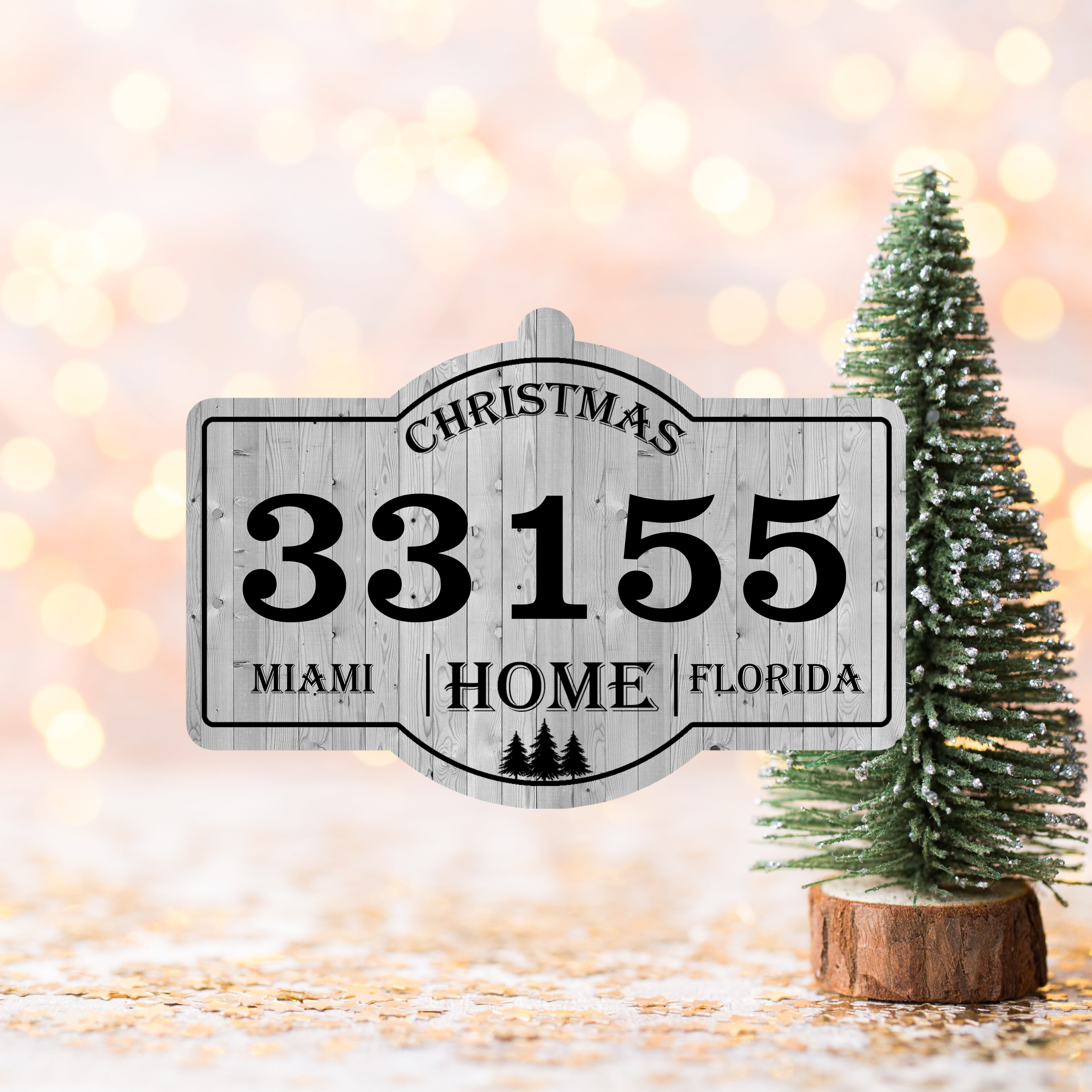 Zip Code Ornament | Realtor Gift for New Homeowner|Family 2026 Ornament