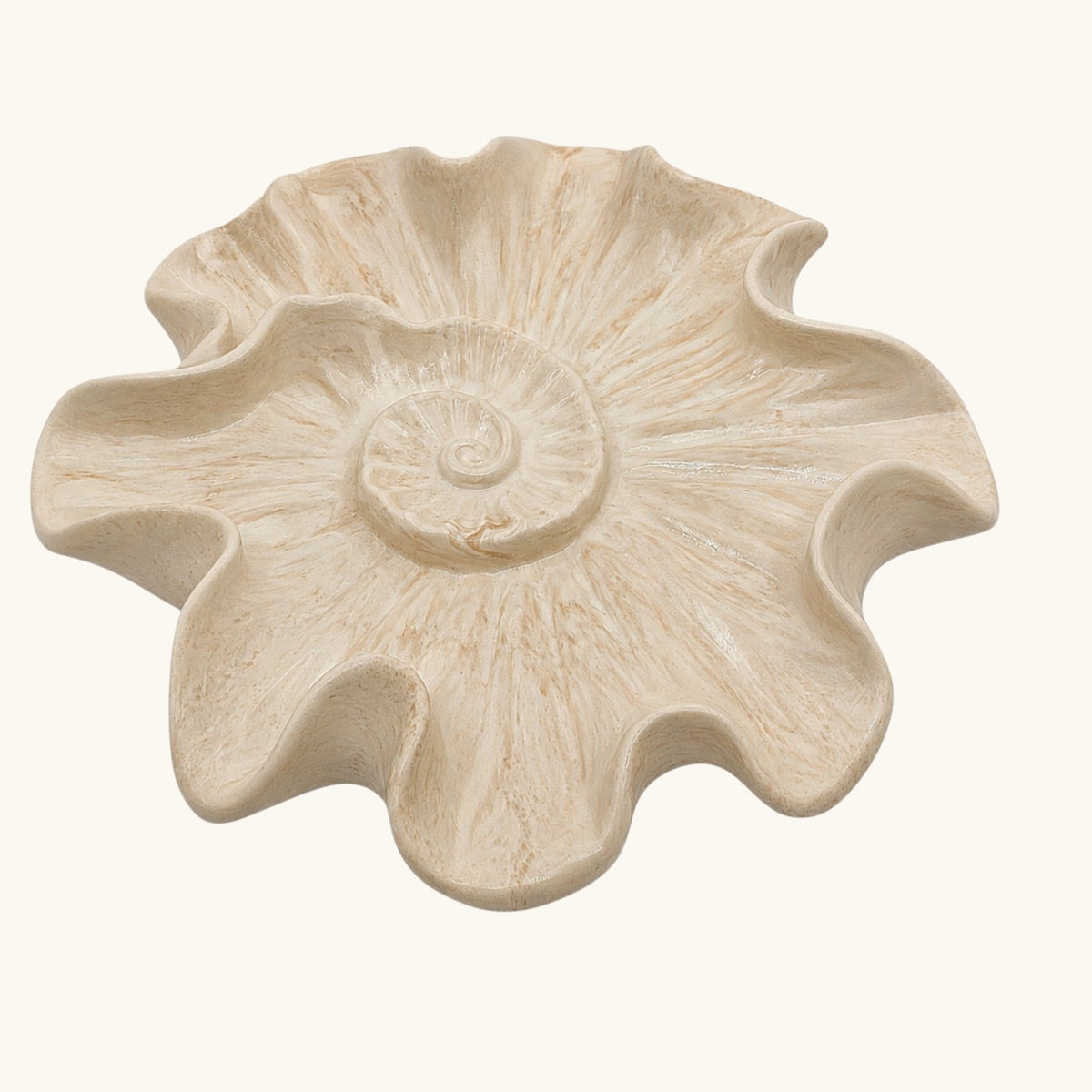 Blue Ceramic Shell Dish