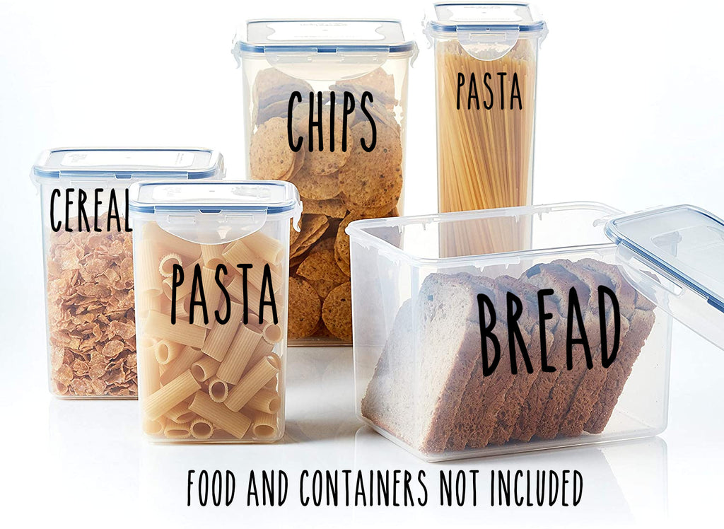 Canister Labels, Canister Decals, Farmhouse Style Labels, Pantry Organization